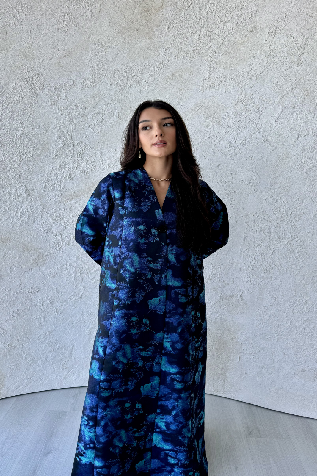 Oceanic Floral Abaya